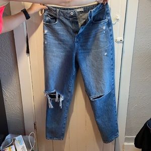Zara Ripped Mom jeans